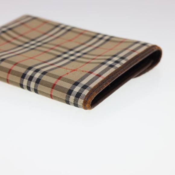 Burberrys Nova Check Pouch Nylon Beige Auth 40209 - Picture 10 of 16